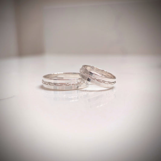Banded Sterling Silver Ring