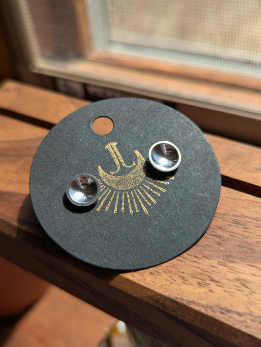 Silver Cup Earring